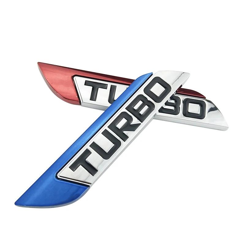 Car Emblem Sticker TURBO METAL GRILL Rear Trunk Car Badge Focus VW Skoda Seat Lada