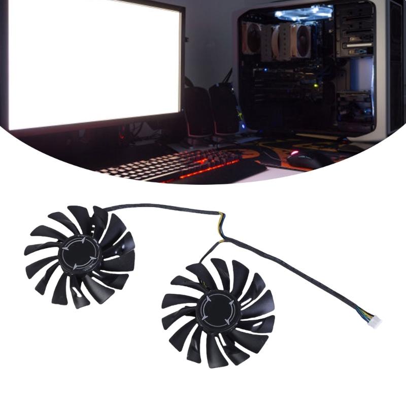 Graphics Card Cooling Fan for RX470 RX480 RX570 Video Card Optimaled Cooling Effect 4Pin Connection Quiet Running Fan 85MM
