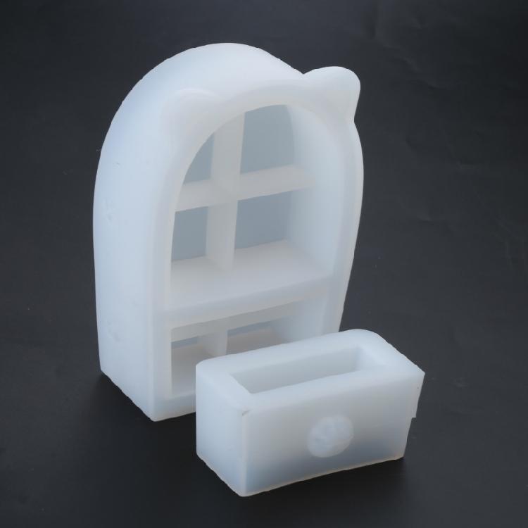 Cat Ears Drawer Storage Cabinet Molds Epoxy Silicone Box Mold Jewelry Casting