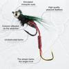 5Pcs Fly Fishing Lure with Sharp Hook Realistic Floating Hand Tied Feather Bionic Fly Fishing Bait Freshwater Saltwater Bass Trout Fishing Accessories