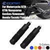 CNC Aluminum M8 Footrests Foot Pegs Pedals For Honda KTM Suzuki Kawasaki Yamaha Motorcycle Bike ATV Scooter Dirt Bike Universal