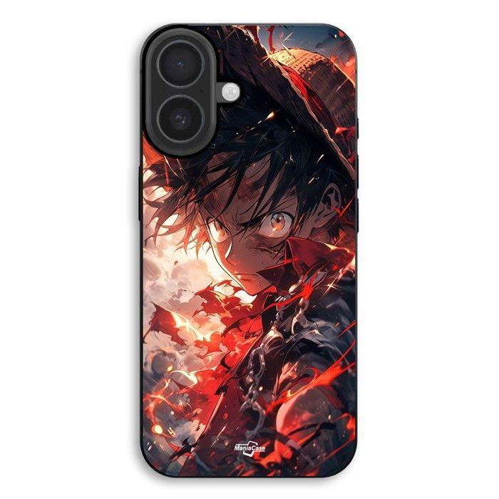 Coque de téléphone - MANIACASE - iPhone 17 - Silicone TPU - Souple - Luffy énervé