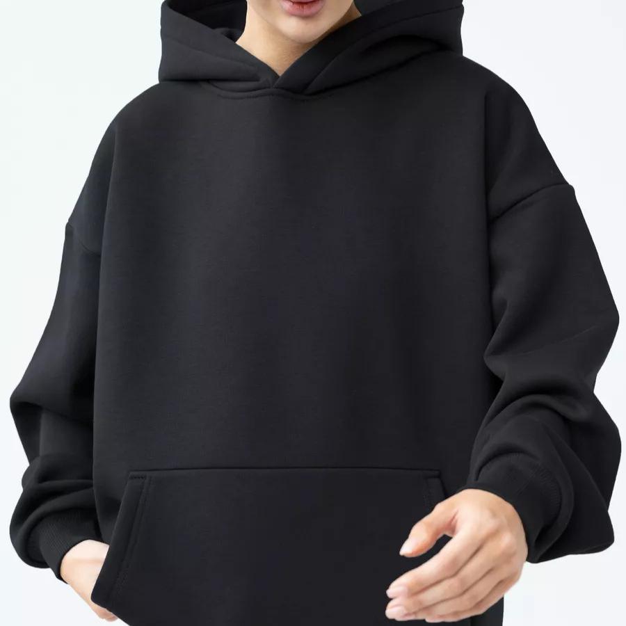 Women's Long-sleeve Hooded Sweatshirt for Autumn/winter – Loose and Casual Top