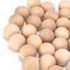 50PCS Beech Unfinished Wood Balls Easy to Paint Craft Wooden Balls Wooden Round Balls  Art Projects