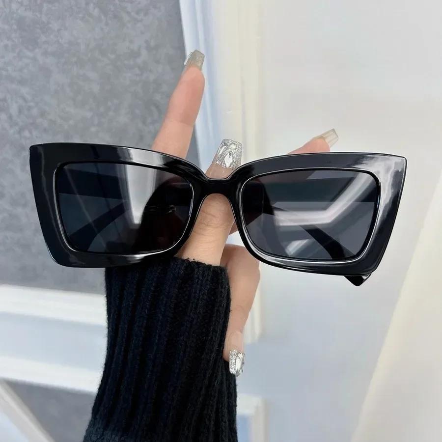 Retro Classic Square Sunglasses For Women Men Stylish Minimalist Female Male Fashion Glasses