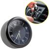 Orologio da Auto Rotondo Mini Dimensioni Orologio al Quarzo Clip per Bocchetta d'Aria Ornamento per Auto Interni Veicolo