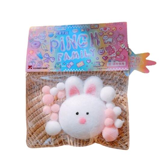 Waffle Squeeze Toy Slow Rebound Stress Relief Bunny Dessert Cat Paw Squishes Sensory Fidget Pinch Toy Kids Adults Birthday Gift