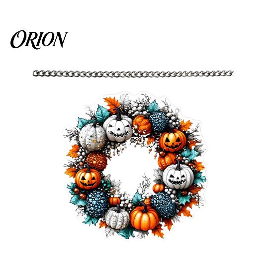 Acrylic Pumpkin Wall Hanging Halloween Pendant Decoration with Chain Waterproof Welcome Porch Sign for Front Door Window Indoor Outdoor Ornaments