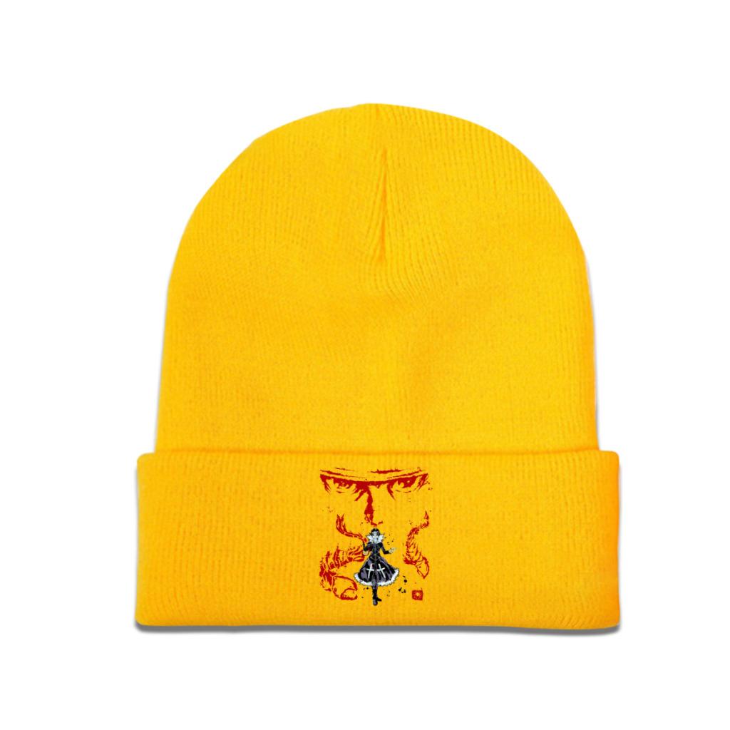 

Вязаная шапка Bandit Leader Phantom Troupe для женщин, унисекс, шапочки Skullies, осенне-зимняя шапка, теплые шапки из полиэстера One Size