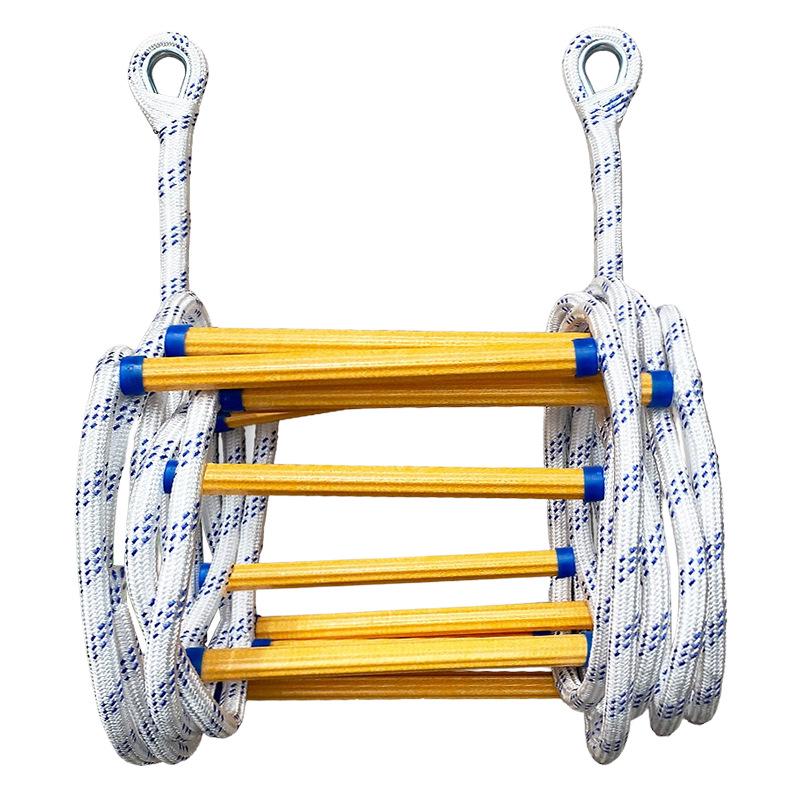 Non-Slip Soft Resin Outdoor Climbing & Rescue Ladder - Insulated Life-Saving Escape Rope Ladder