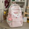 Schoolbag New High-value Ins Wind Smudging Large-capacity Backpack Mori Girl Printed Backpack Junior High School Student Backpack