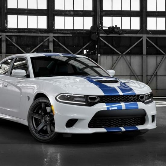 Front Bumper Center Grill Grille Trim Ring For Dodge Charger 2015+ Carbon Fiber