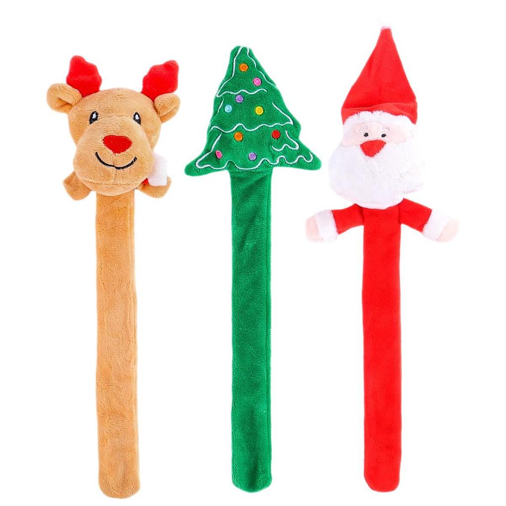 Christmas Cartoon Plush Slap Bracelet - Cute Japanese & Korean Big Head Wristband Gift