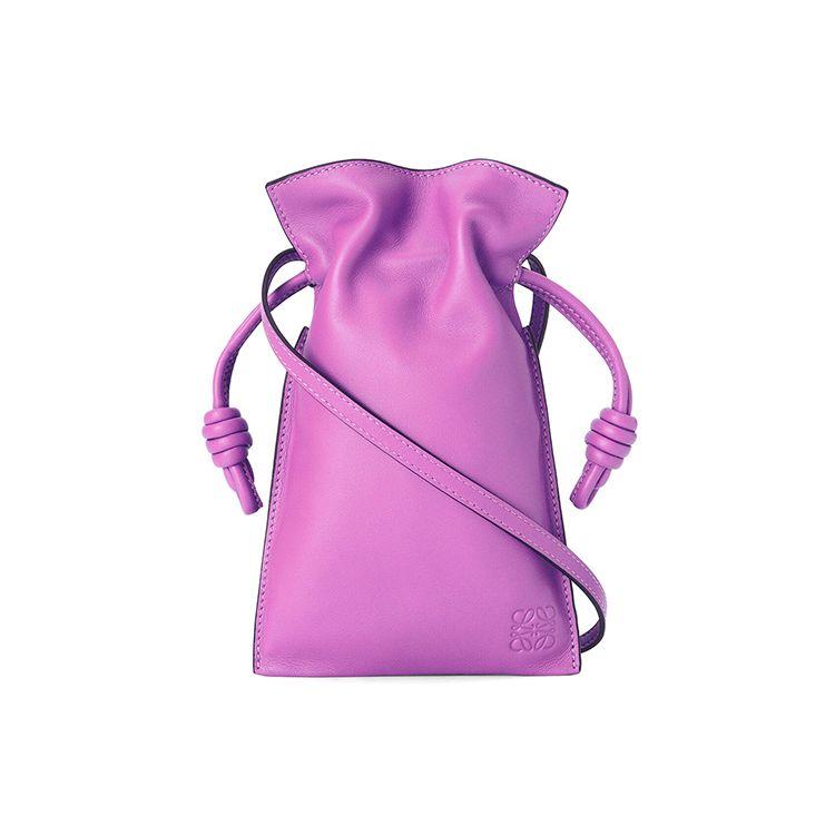 

Loewe Flamenco Solid Color Minimalist Logo Print Nappa Leather Clutch Shoulder Crossbody Bag Women Bags Bright-Purple A411F10X01-6450 Basic Set (Bag+Dust Bag)