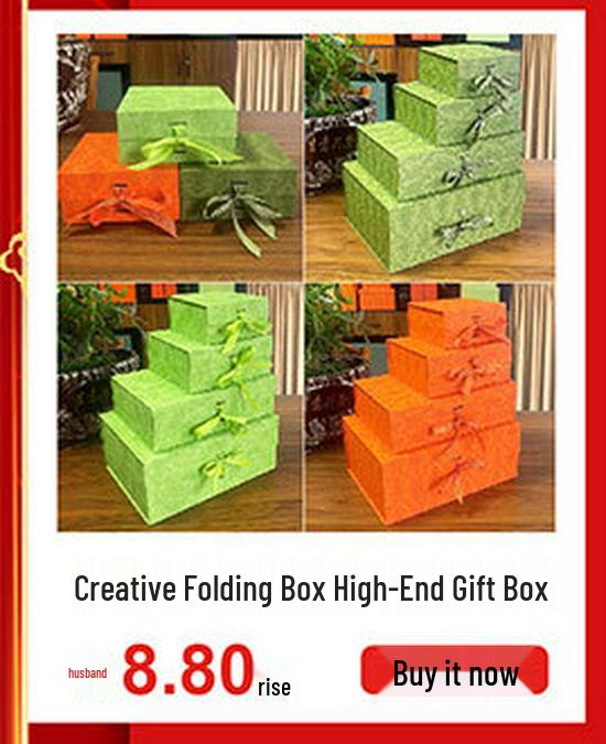 Luxury Large Flip-Top Handheld Gift Box for Cosmetics & Tea