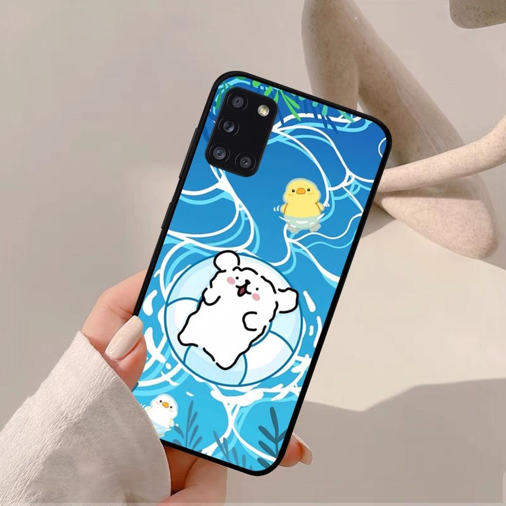 Cartoon Cute Hug Heart Dog Phone Case For Samsung A 10 11 12 13 20 21 22 30 31 32 40 51 52 53 70 71 72 73 91 13 Shell