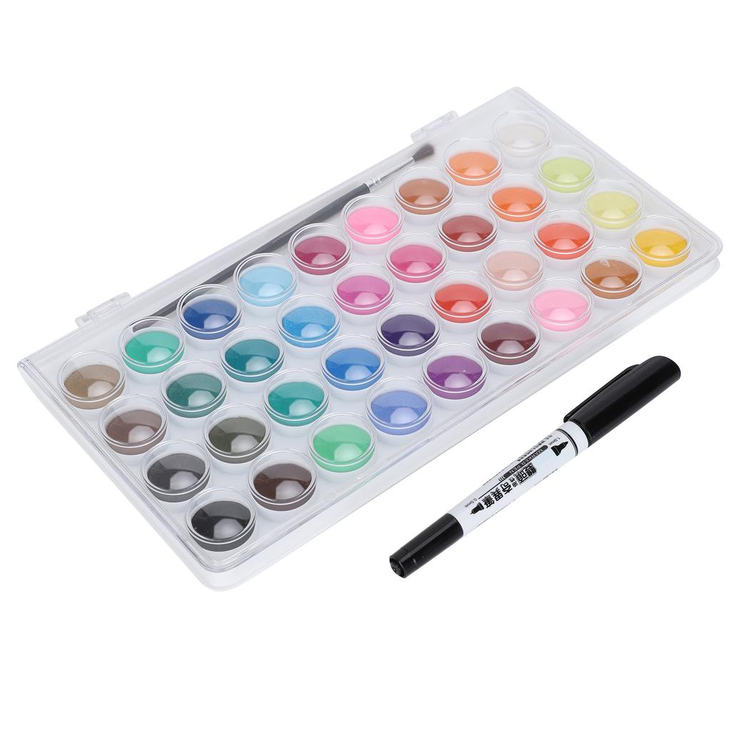 Set Vopsele Acuarelă 36 Culori Portabil Pigment Acuarelă Desen Artă Consumabile Vopsea
