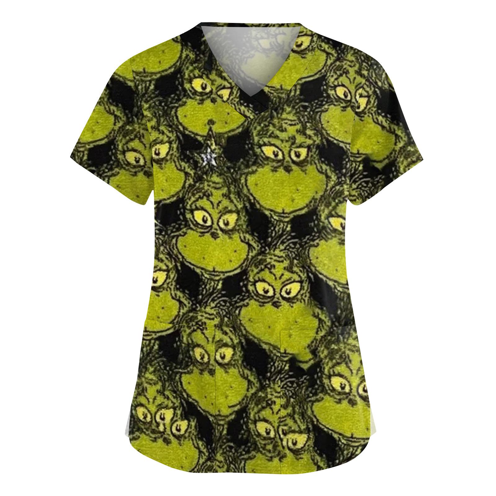 

Женская мода V-образный вырез короткий рукав комбинезон с карманами принт топы одежда XXXXL