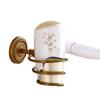 Retro Hair Dryer Holder Stand Wall Hairdryer Holder Bathroom Shelf Storage Organizer