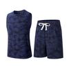Summer Casual Sports Suit Men's Short Sleeved Lightweight Quick Drying Ice Silk Two-piece Set