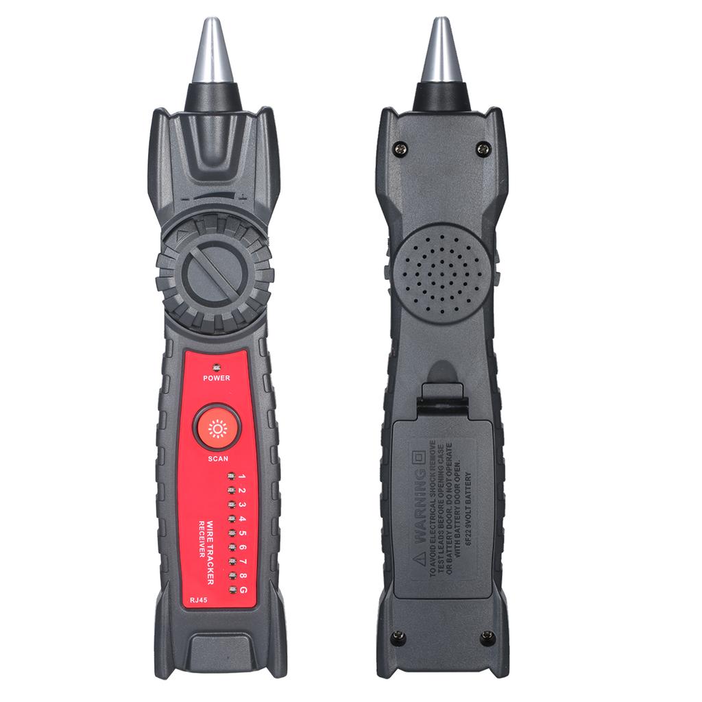 Wire Tracker Portable Multifunctional RJ11 RJ45 Cable Tester Telephone & Network Line Finder with