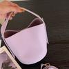 Genuine Leather Casual and Laid-back Style Cowhide Hand-held Bucket Bag Commuter Single-shoulder Crossbody Women's Bag