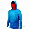 Mens UPF 50 Sun Protection Long Sleeve Hooded Fishing Shirt Breathable Quick Dry Outdoor Sports Cycling Jersey