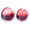 Blood Red Liquid Filled Ear Plugs Flesh Tunnels Earrings Saddle Gauges Jewelry