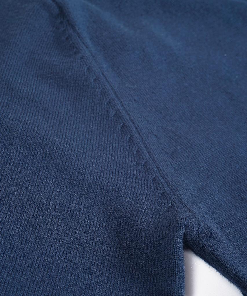 BIRBANTE Soft Washable Collared Knit - Retro Blue