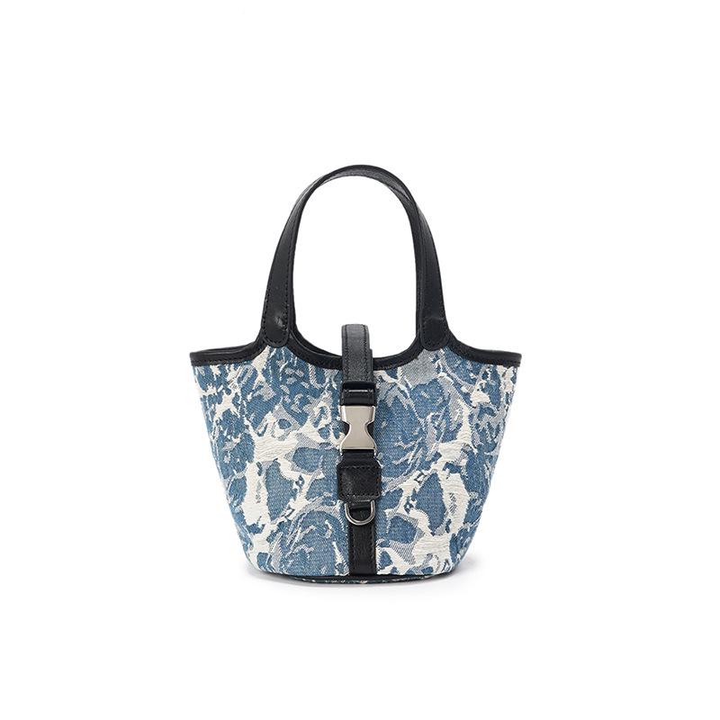 

Универсальная женская джинсовая сумка большой вместимости из натуральной кожи для поездок на работу и повседневного использования