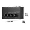 MX400 Mixer 4 Channel Auditory Mixer Amplifier Low Noise For Microphones And Instrument With Metal Housing