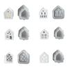 Creative Silicone Mold for 3D House Designs Teas Light Holders Unique Decorations Crafting Mold for a Warm Atmosphere