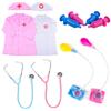 Doctor Nurse Dress-Up Set Blue/Pink Style Available Clothing Simulated Prop Festival Party Role Playing Props DIY Decoration ZYF