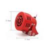 12V Sirenenhorn Mini 110dB Rotes Luftschutzsirenenhorn Lautsprecher Alarm Auto LKW Ton Elektromotor Angetrieben Druckluft-Horn Laut