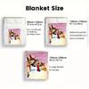 Hello Sandybell 2D Flat Pattern Flannel Blanket High quality All Seasons Warmth and Comfort Perfect for Christmas Gifts.PMT0914453