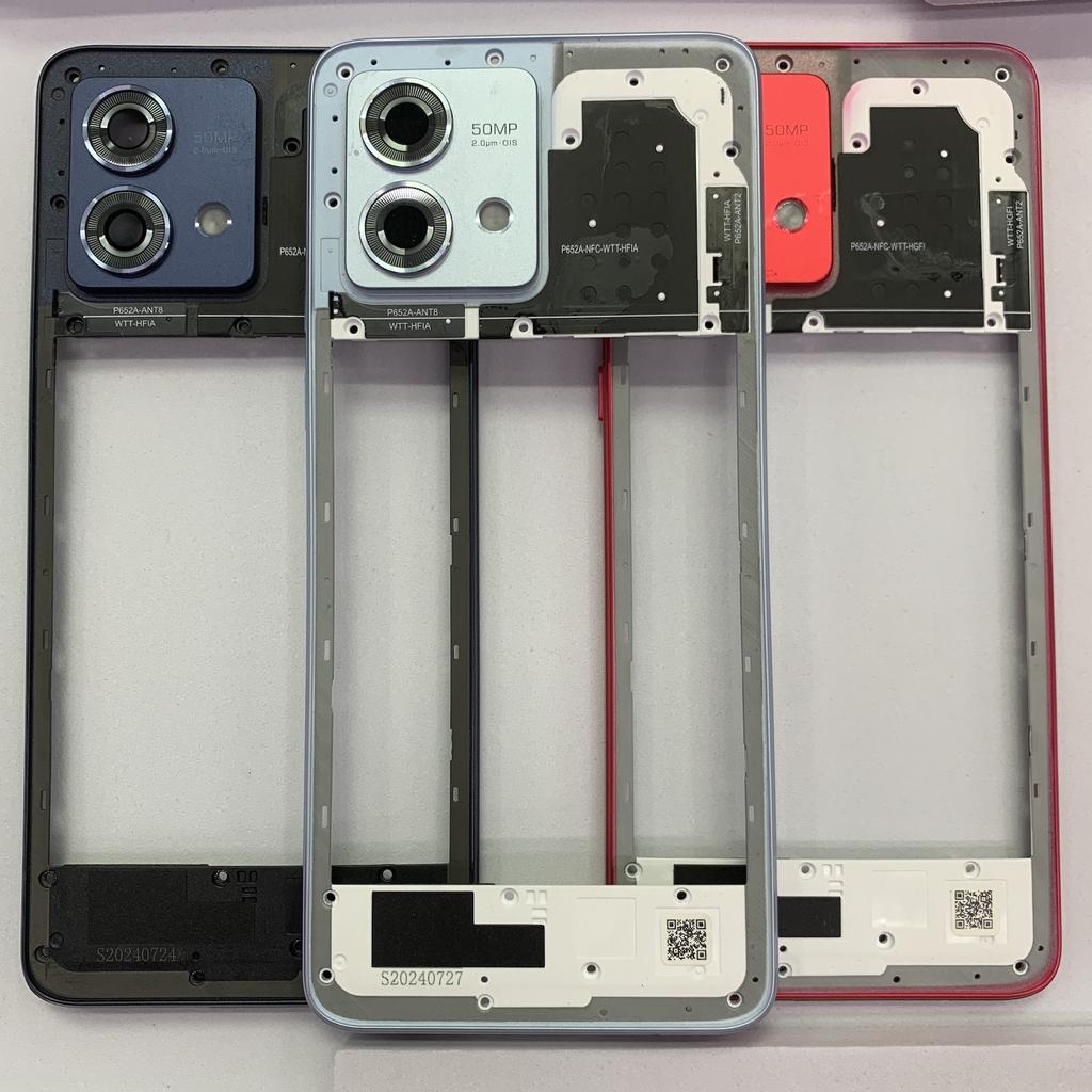 Middle Frame For Motorola Moto G84 Housing Middle Frame Case With Power Volume button+Camera Lens + Tools Repair Parts