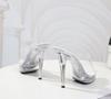 1099 Sexy High Heels: 13CM Stiletto Platform Sandals, Crystal-Clear Wedding & Banquet Shoes
