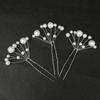 Simulated Pearls U-shaped Hair Pins Handmade Metal Clip Pins Women Girls Bridal Hair Accessories Wedding Hairstyle Design Tools
