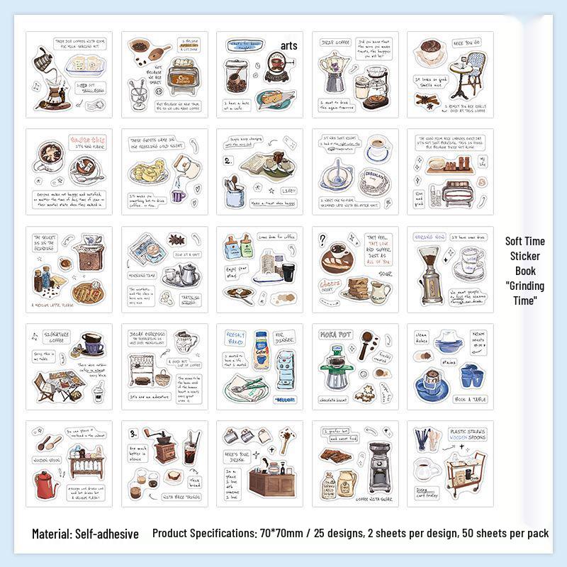 Бумажные стикеры для журнала Papermore Soft Series, вырезанные и легко отрывающиеся