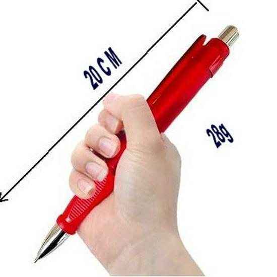 Sturdy Anti-Shake Pink Ballpoint Pen with Strong Grip and Gravity-Weighted Design