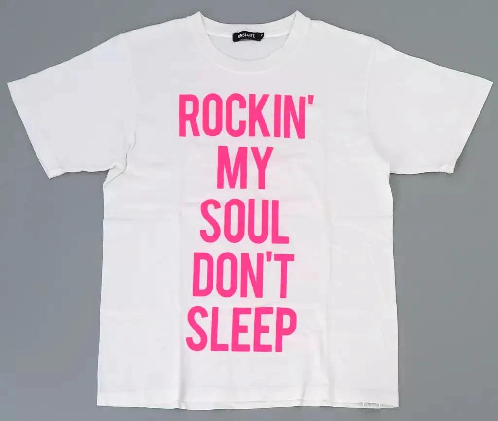 

Otokogumi 1988 T T-Shirt White Pink Song Title Cotton M Vintage Japan L
