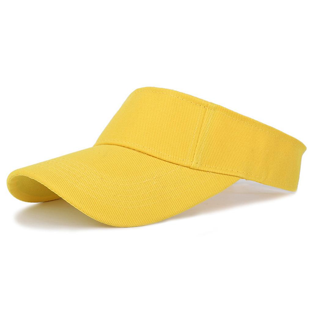 Cappello con visiera parasole per sport all'aperto, con parte superiore aperta, traspirante, regolabile, stile baseball, cappello parasole per tennis, golf, corsa