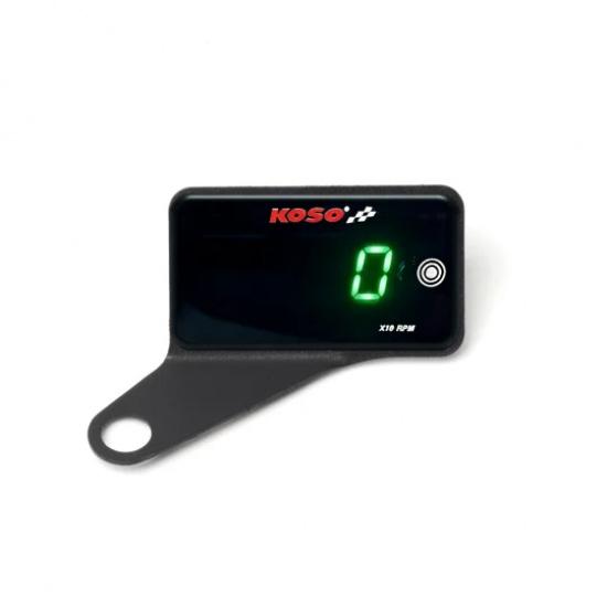 KOSO Motorcycle Tachometer Universal Digital LCD Touch-sensitive RPM Gauge Auto Brightness Waterproof Tachometer