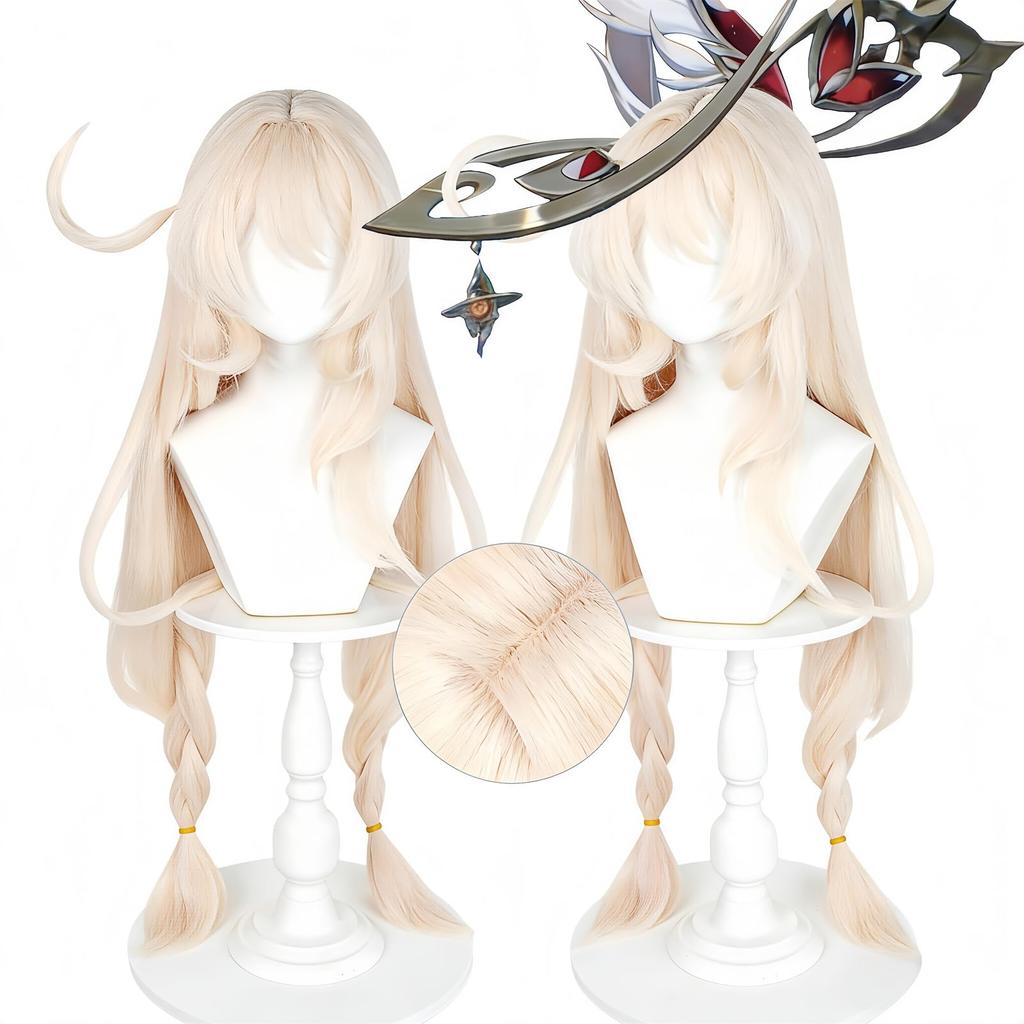 NOKIJP Alice Wig Genshin Impact Cosplay Heat-Resistant Wig Silky Smooth Easy to Style Genshin Impact Mondstadt Alice Witch Gathering Great Witch