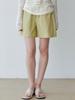 LE STUDIO Vintage Rustling Shorts Yellow