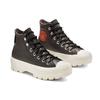 Converse Chuck Taylor All Star Lugged Waterproof Leather High Top Thick Sole Black White Women's 565006C