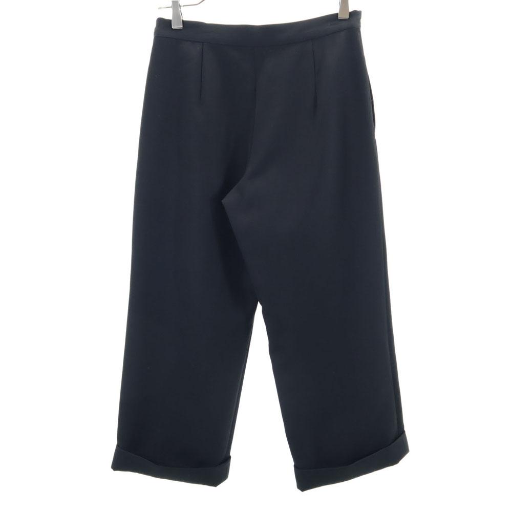 Yohji Yamamoto wool blend cropped length Slacks pants 1 black Men's Used