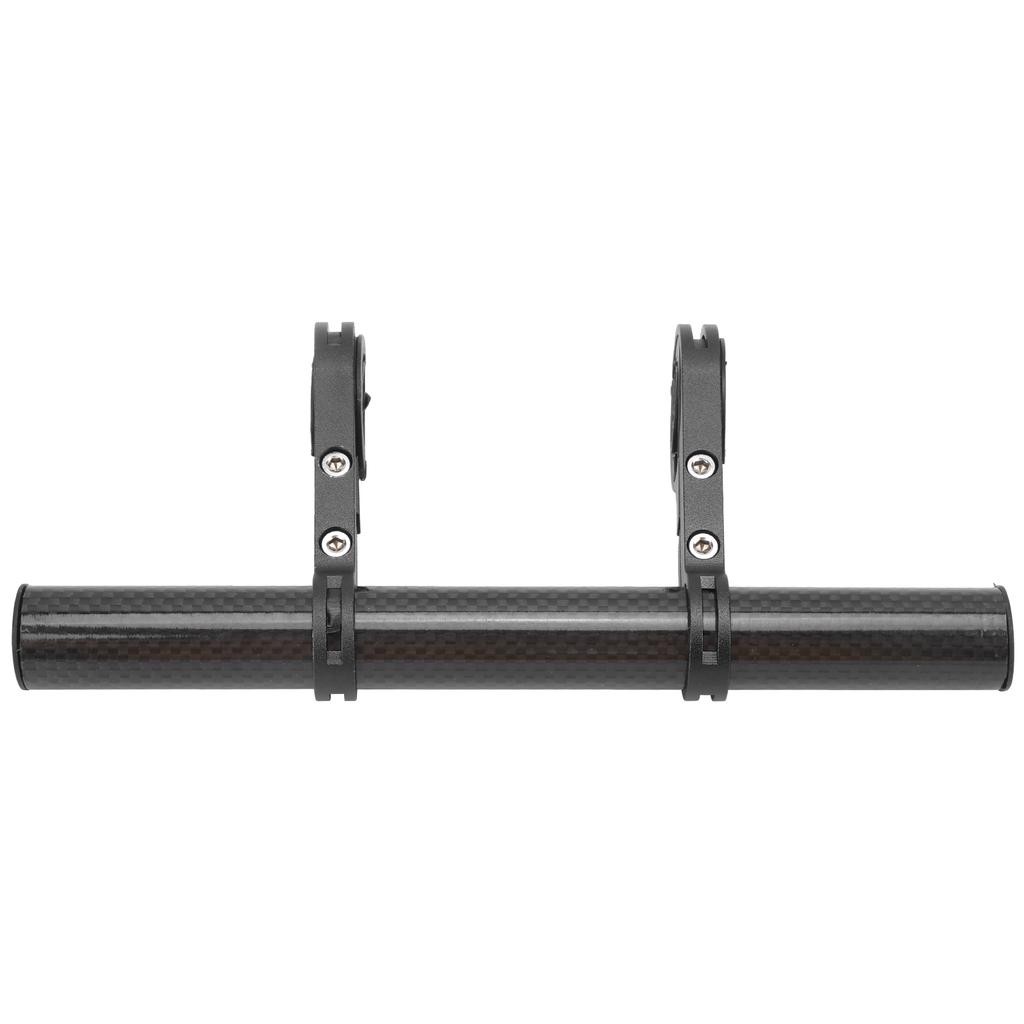 20CM Carbon Tube Bicycle Handlebar Extender Bracket Mount Bike Headlight Mount Bar StandBlack 20CM
