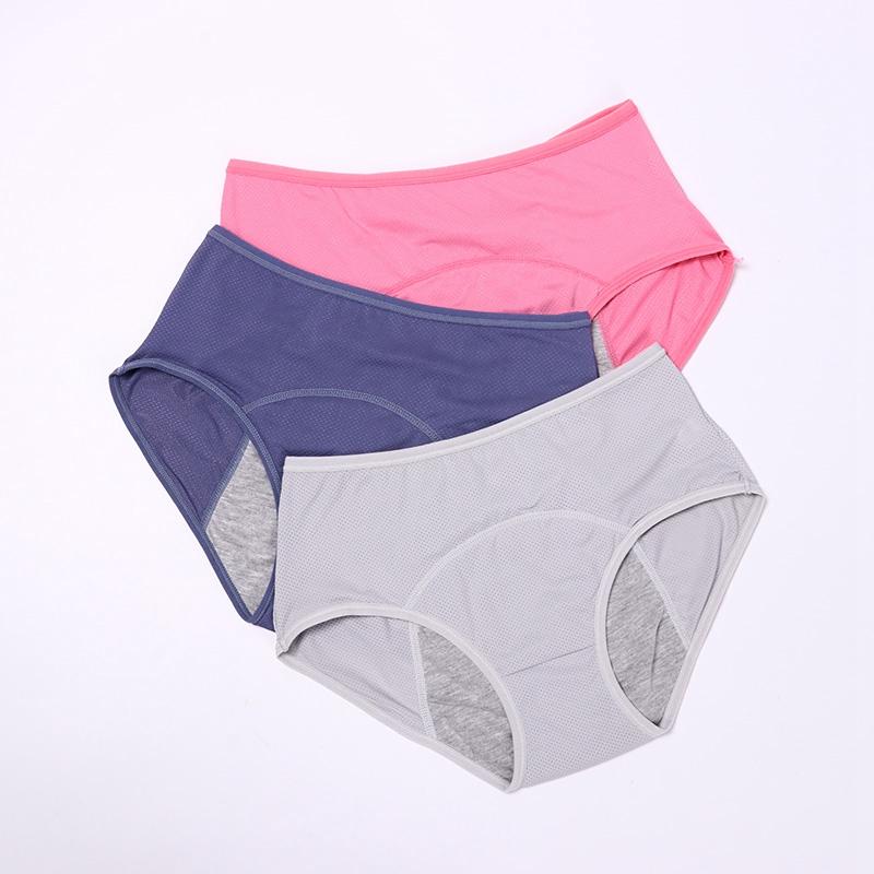 Menstrual Panties Women Sexy Pants Leak Proof Incontinence Cotton High Waist Underwear Women Briefs Period Lingerie