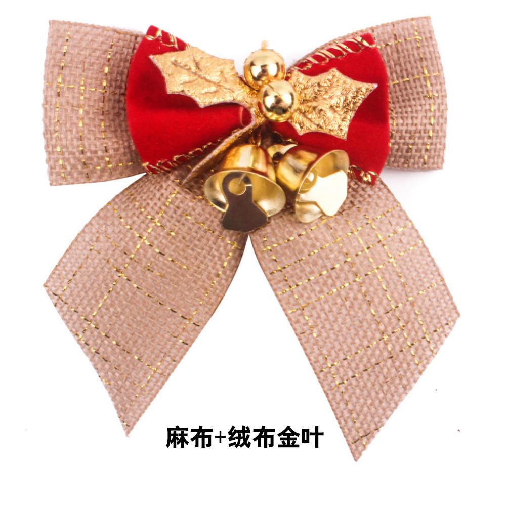 Unique Handmade Christmas Bow Ornament Set With Bells For Captivating Holiday Decor